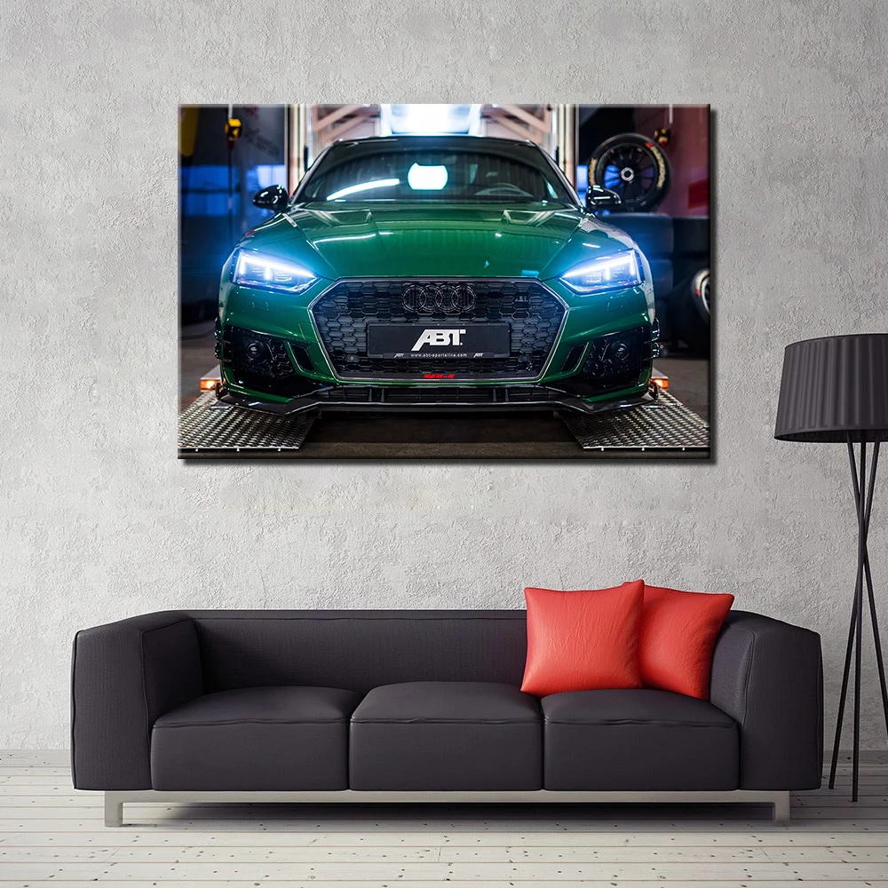 Racing Car Audi RS 5 Poster Canvas Print for Home Decor Wall Art Pictures For Living Room Canvas Painting