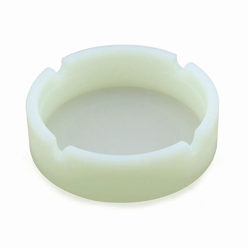 Glow In The Dark Luminous Silicone Soft Ashtray For Smoking Cigarette Cigar Weed Accessories Ashtray For Home Desk Accessories