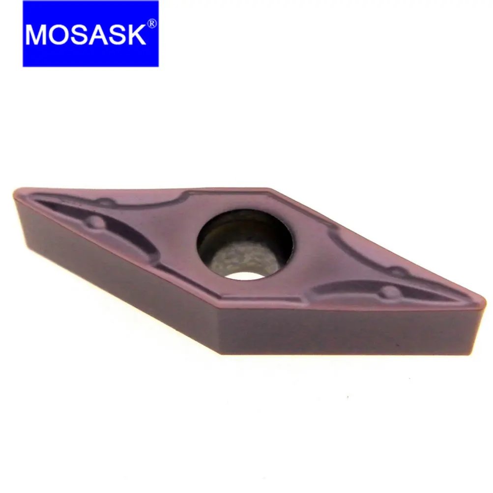 

MOSASK VBMT 10 Pcs 1604 1103 04 08 TM ZP1521 CNC Cutting Boring Stainless Steel Processing Solid Turning Carbide Inserts