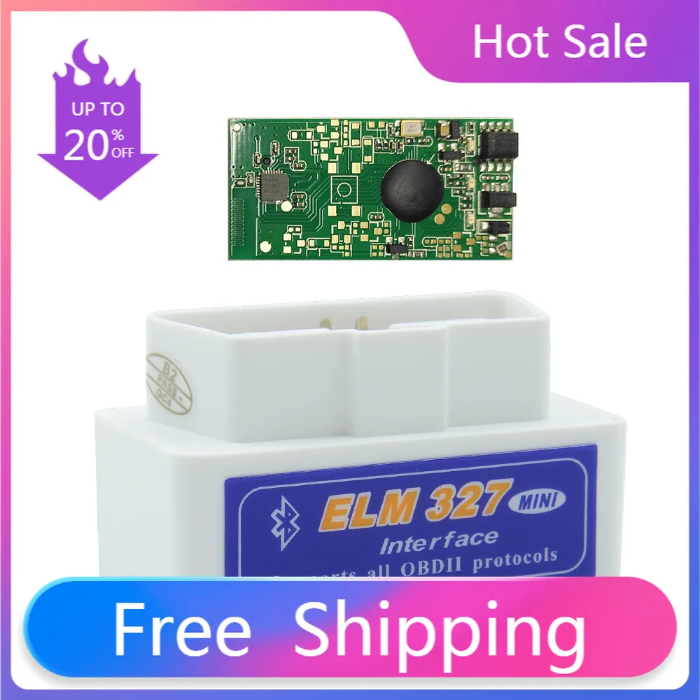 

2024 Hot Sale OBD V2.1V1.5 mini ELM327 OBD2 Bluetooth Auto Scanner OBDII 2 Car ELM 327 Tester Diagnostic Tools Code Reader