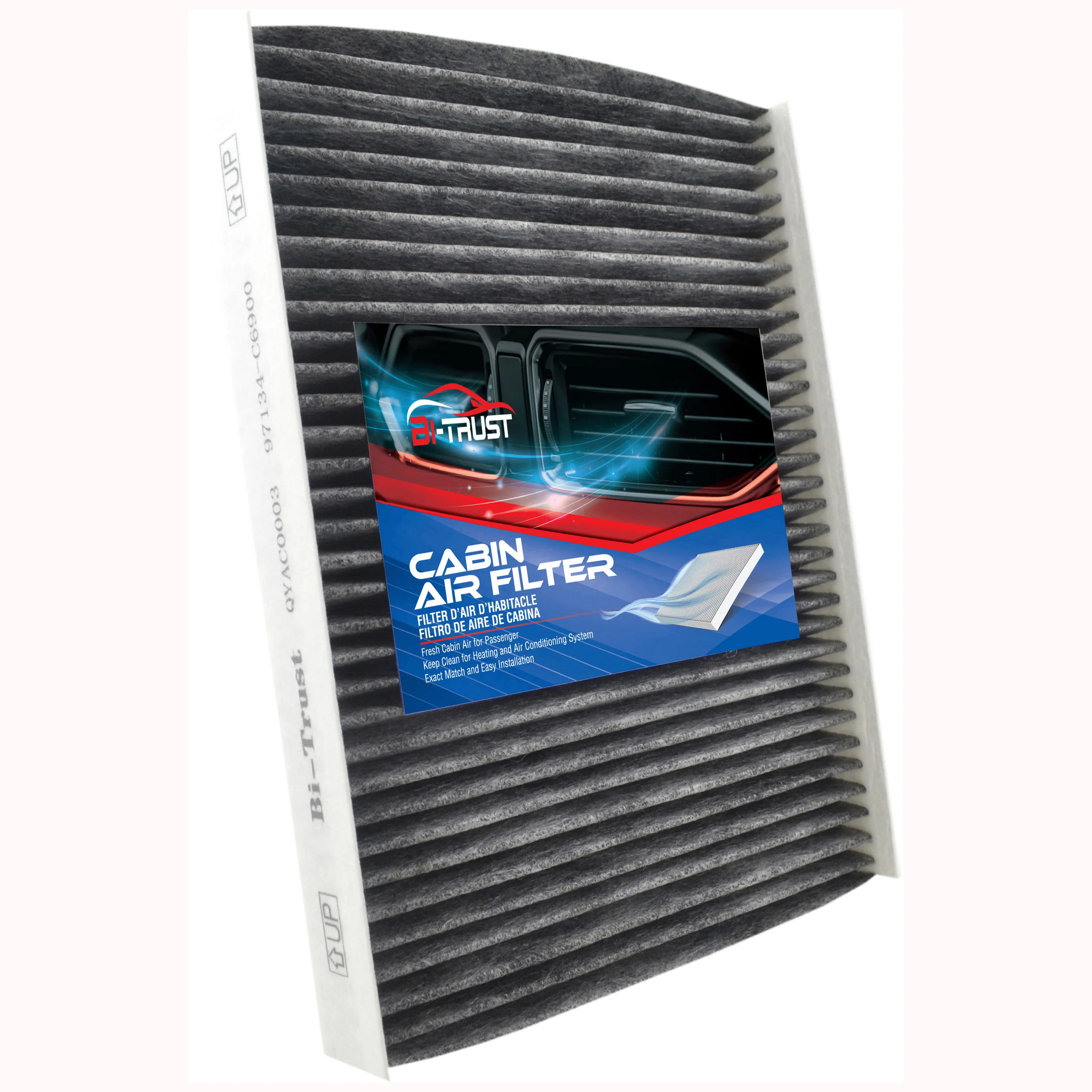 Bi-Trust Cabin Air Filter Replacement for Kia Sorento 2016-2018 L4 2.0L/Sorento 2016-2020 L4 2.4L V6 3.3L 97134-C6900 CF12161