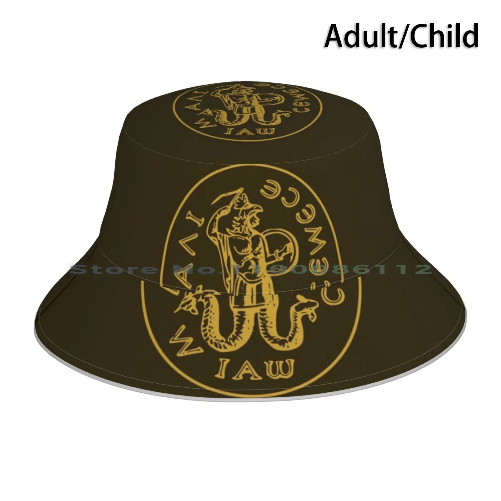 Abraxas Gnostic God Talisman Templar Gnosticism Bucket Hat Sun Cap Esoteric Occult Abraxas God Talisman Gnosticism Amulet