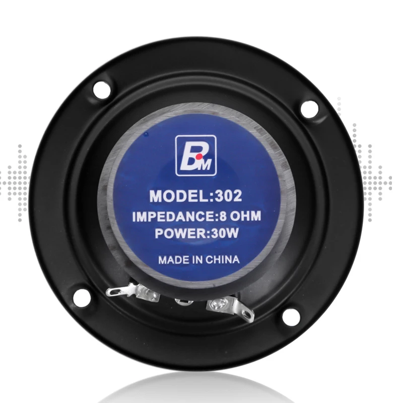 Pacchetto di carte da 30W Tweeter da 3 pollici doppio Tweeter magnetico KTV piccolo Tweeter rotondo da 8 Ohm altoparlante ad alta potenza per sala Karaoke