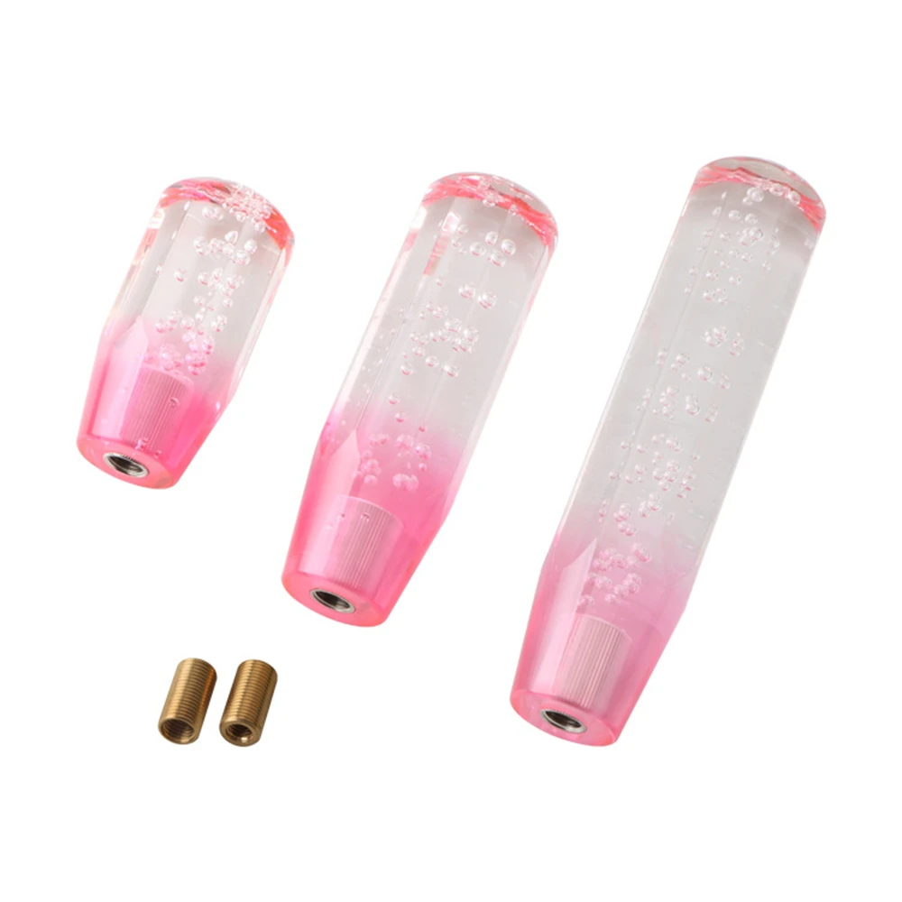 

10, 15, 20 см автомобильная смола AT MT, хрустальная ручка переключения передач, акриловая пузырьковая восьмиугольная ручка переключения передач, подходит для Honda Toyota Nissan