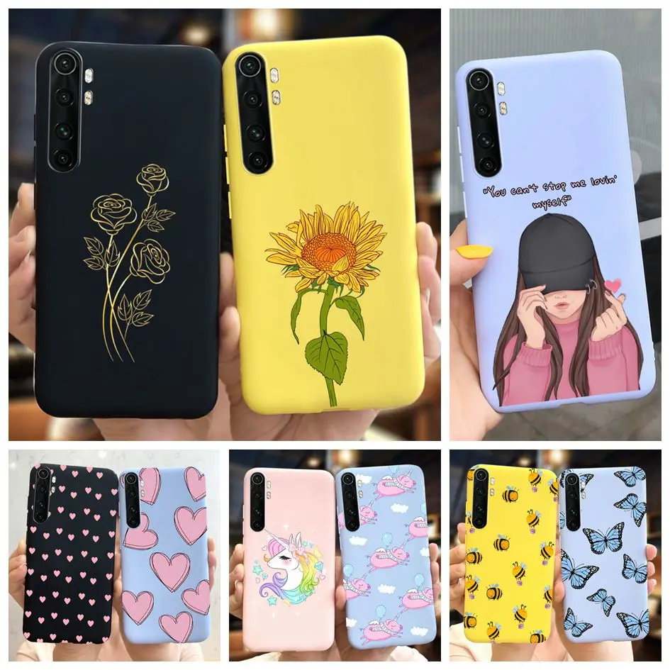 Flower Case For Xiaomi Mi Note 10 Lite Phone Case Fashion Cover For Xiomi Mi Note 10 Lite Pro Soft Bumper For Mi Note10 Pro Capa