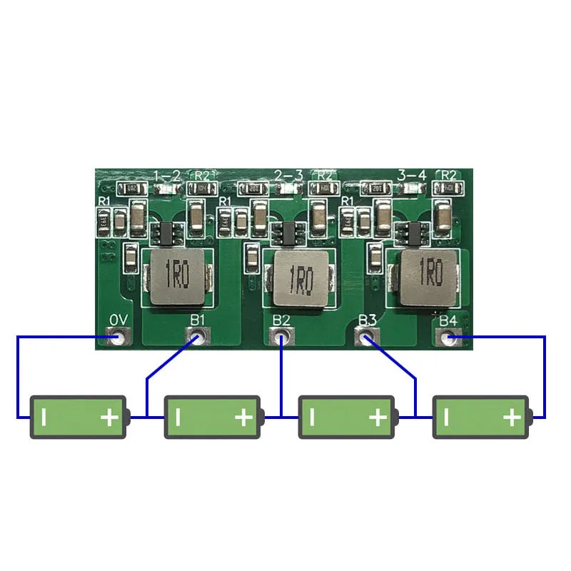 Активная балансировочная плата 2S 3S 4S, плата передачи энергии, литиевый аккумулятор, ток 1.3A, литий-ионный Lipo Lifepo4 BMS 3,2 в 3,7 в 2 3 4 элемента