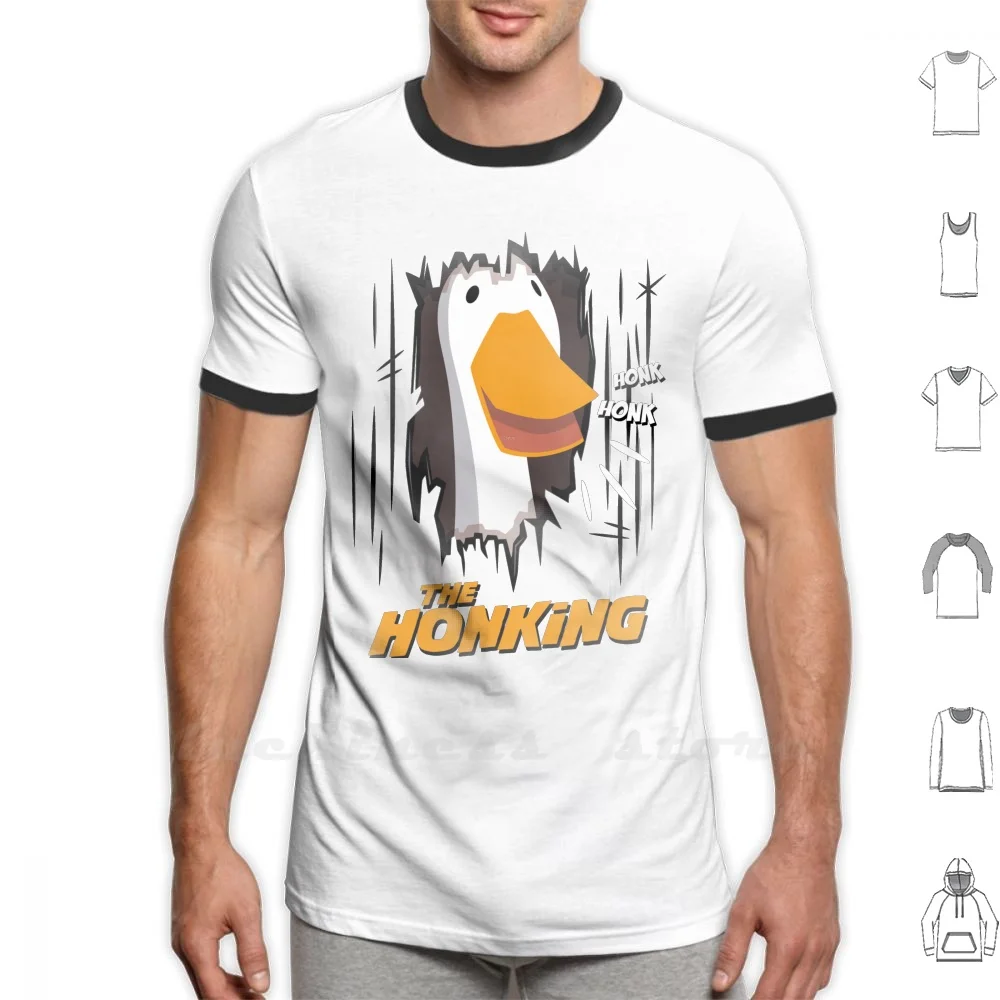 The Honking T Shirt 6Xl Cotton Big Size Goose Goose Game Untitled Honk Video Game Gamer Movie Book Shining Torrance Funny Parody