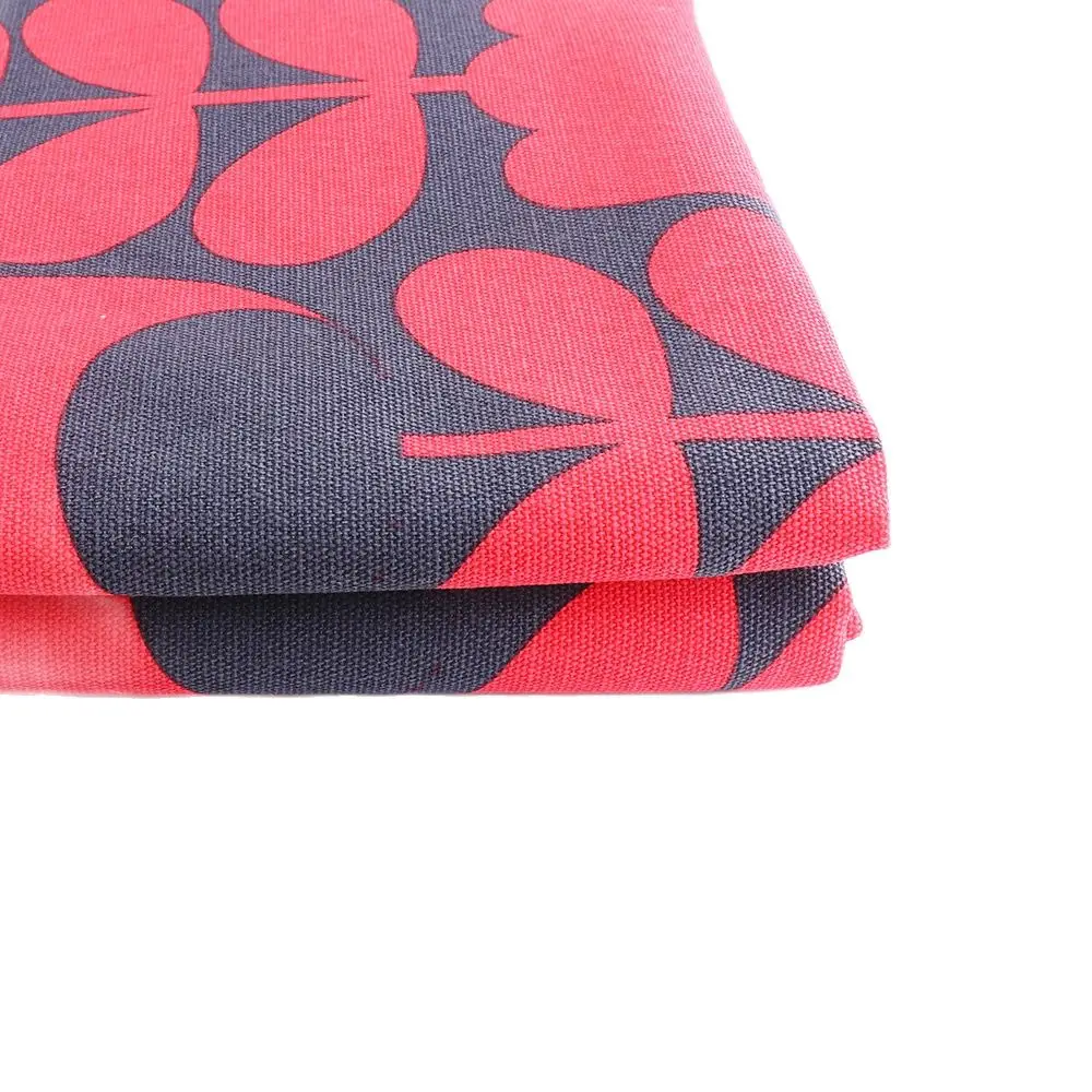 Red 100% Cotton Fabric Rose flowers 120*50CM Printed Patchwork Cloth for Sewing Materials Quilting DIY Clothes Needlework Decor