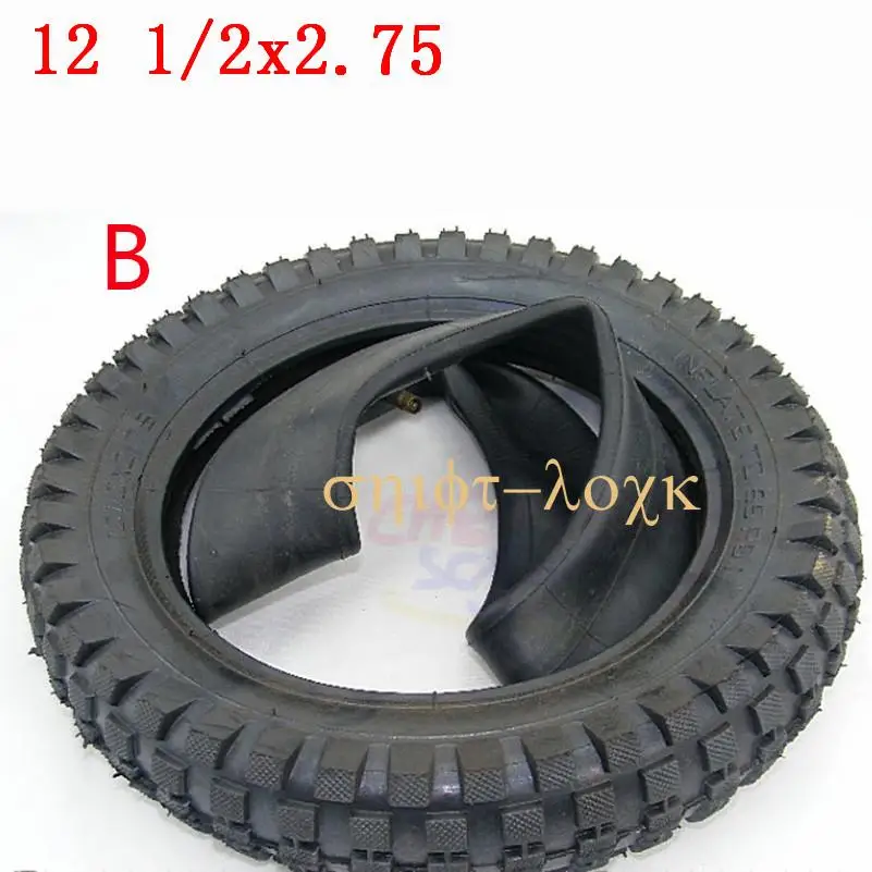 12 1/2x2.75 Tyre and Inner Tube For 49cc Motorcycle Mini Dirt Bike Tire MX350 MX400 Scooter .5 *2.75   1/2 x 2.75Scooter