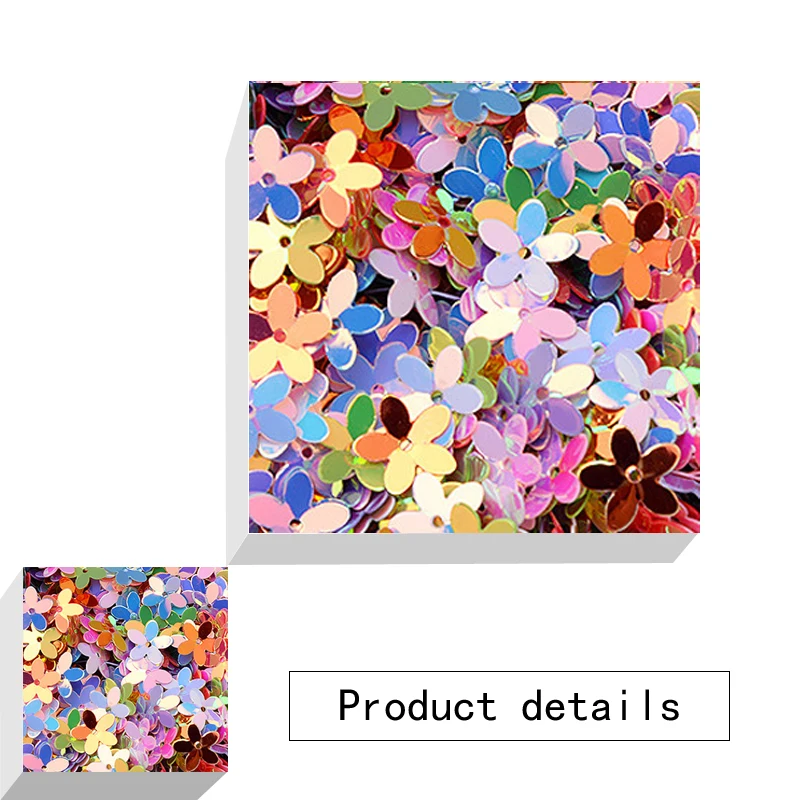 5 leaf petal flowers Seuqin Flat Gear Round Gear PVC Loose Sequins Paillettes Wedding Craft DIY Housewear Furnishings Sewing