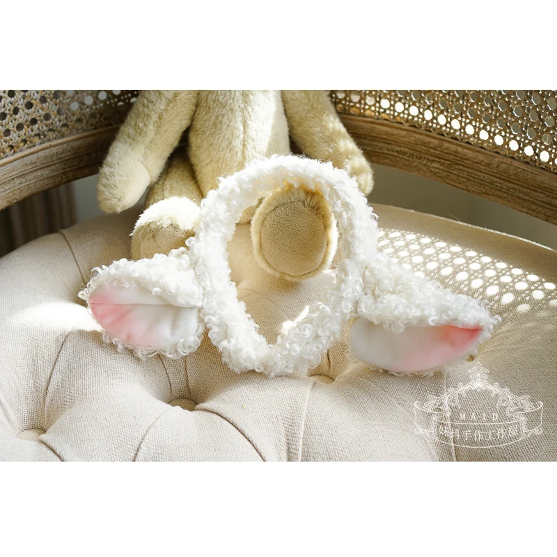 Original design lovely harajuku sheep baa baa kc Lolita hand hair hoop lamb ears animal headwear