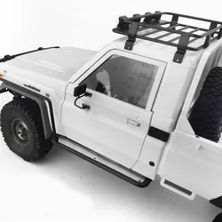 金属屋根荷物のキャリアとスポットライト 1/10 arb RC4WD killerbody LC70 rc車体アクセサリー