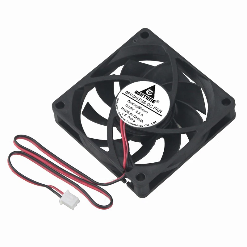 10 Pieces 7015S Gdstime 70MM 70mm x 15mm 2Pin 5V Cooling Cooler Fan DC Computer PC CPU Brushless Cooler Cooling Fan