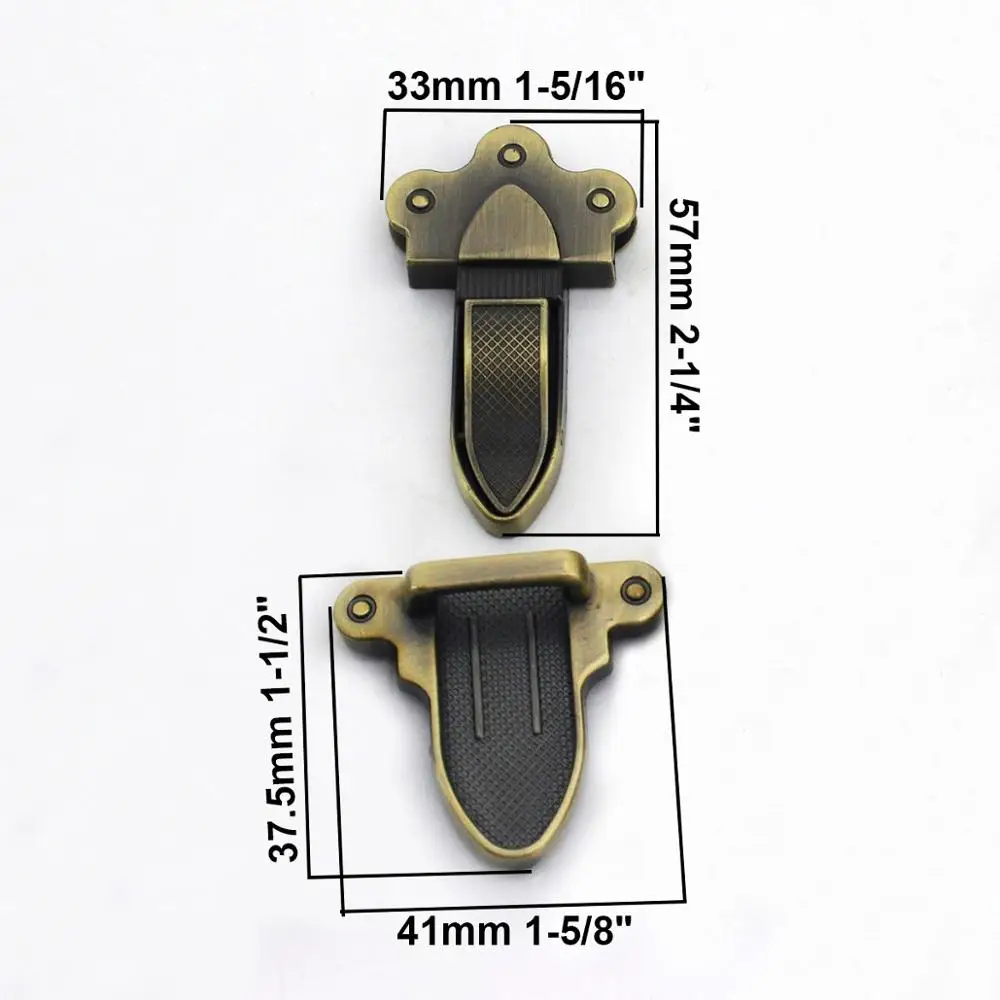 1pcs Metal Clasp Tongue Lock Push Locks Closure Parts for DIY Handbag Shoulder Bag Purse Hardware Accessories