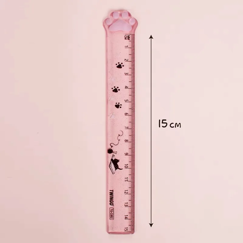 TWINGO Simpatiche righelli per studenti, righello dritto da 15 cm per misurazioni chiare e precise nella cancelleria per disegni matematici