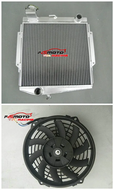 3 Row Aluminum Radiator+Fan Racing For 1966-1970 Datsun Roadster Fairlady 1966 67 68 69 70