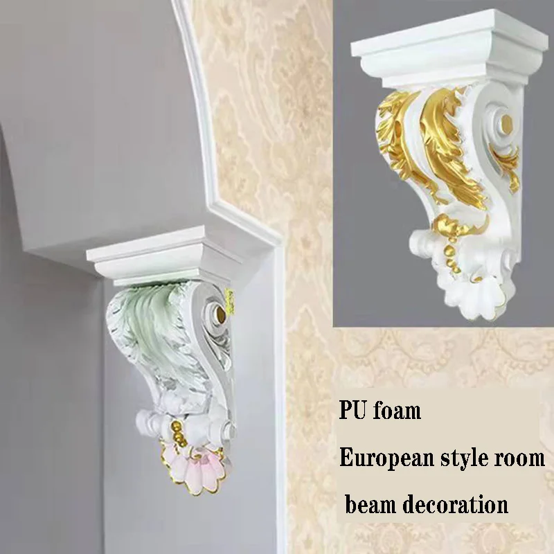 Imagem -06 - Suporte de Feixe de Sala de Estilo Europeu Acessórios Decorativos Passar Parede Curva Decalques Decorativos Coluna Romana Decoração de Casamento Não-w