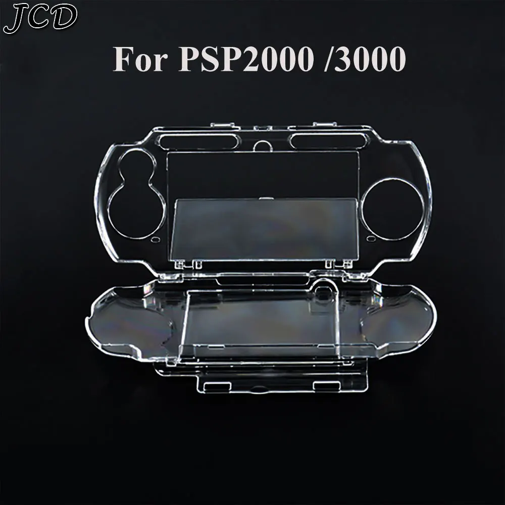 

JCD Protector Clear Crystal Travel Carry Hard Cover Case Housing Snap-in Protector Carrying Case Molds for Sony PSP 2000 3000