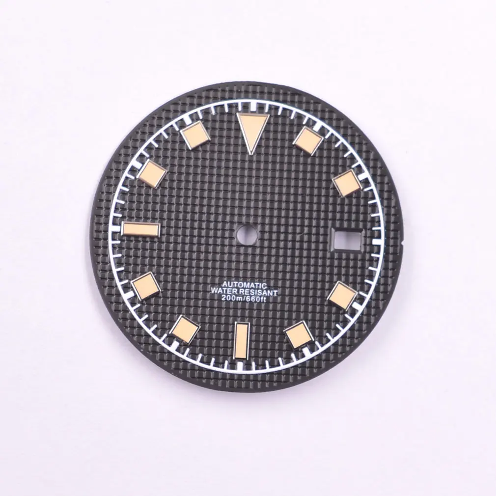 NEW 33.5mm Sterile Luminous Watch dial Fits NH35 NH35A NH36 NH36A Movement Green/Blue/Black Dial