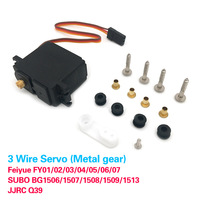 3wires Servo Motor 5 Wire for Feiyue FY01 FY02 FY03 FY04 FY05 FY06 FY07 1/12 RC Car Accessories Upgrade RC Parts Metal