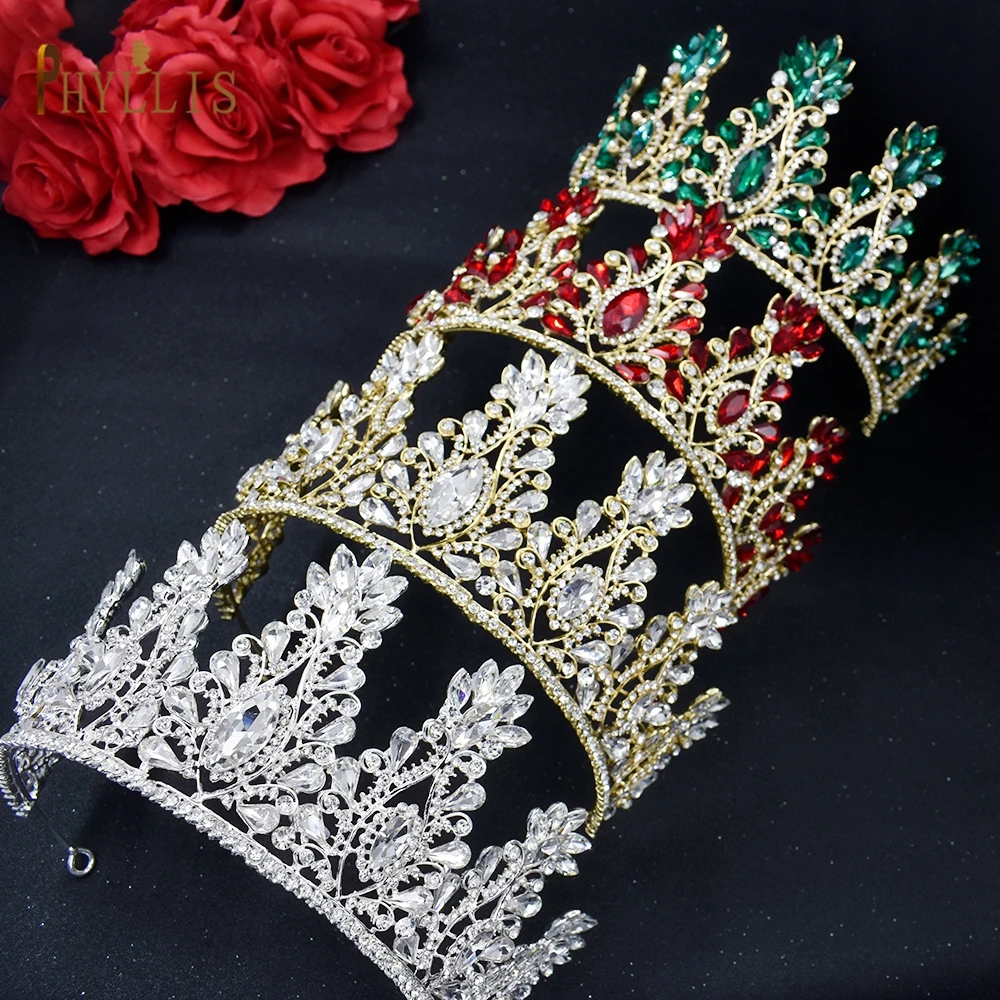 

A121 Luxury Bridal Crowns Baroque Headband Pageant Diadem for Women TIara Crystal Wedding Hair Accessories Bride Headpiece