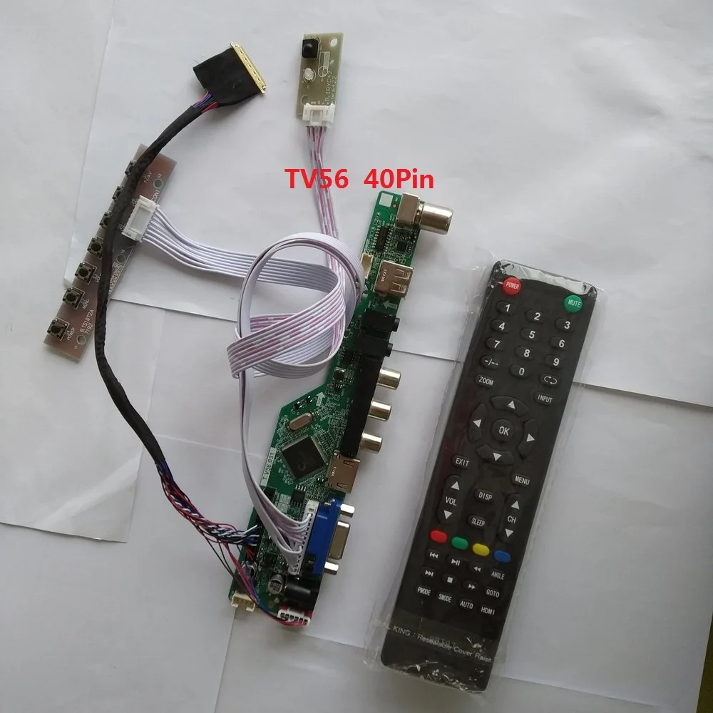 kit for LP156WH2(TL)(B1) Controller driver board USB HDMI-compatible VGA remote Panel  LCD LED TV AV 15.6