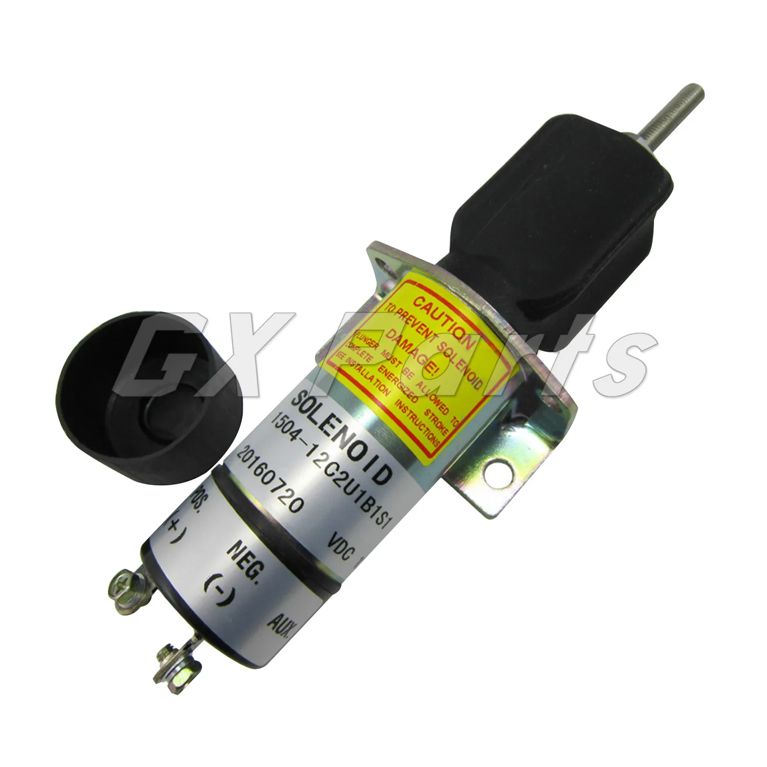 12V 1504-12C2U1B1S1 Fuel Shutdown Solenoid for Kubota DF-750 Choke Solenoid With 2 terminals