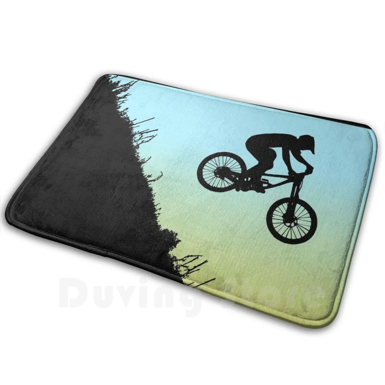 Mountain Bike Extream Downhill Carpet Mat Rug Cushion Soft Non-Slip Mountain Bike Bike Trail Running Adventure Mountain