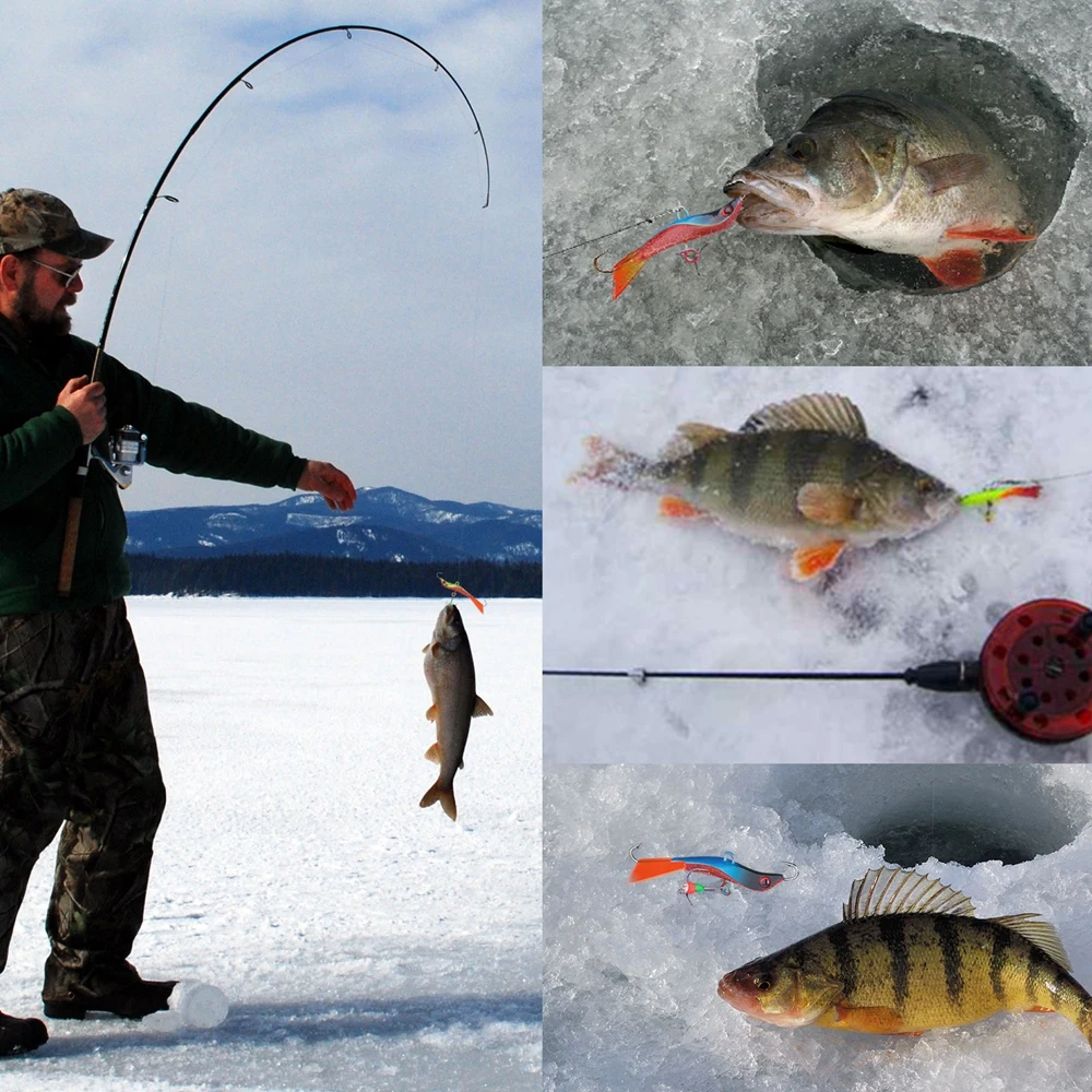 Goture 1pc Winter Ice Fishing Balancer 14.4g 7.1cm Jig Jigging Bait Hard Lures Wobbler for Pike Winter Ice Fishing Accessories