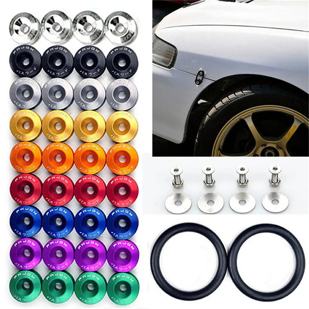 Car Quick Release Fasteners Front Bumpers Rear Bumpers Surrounds Reinforcement Ring Reinforced Surrounding Pad Screws