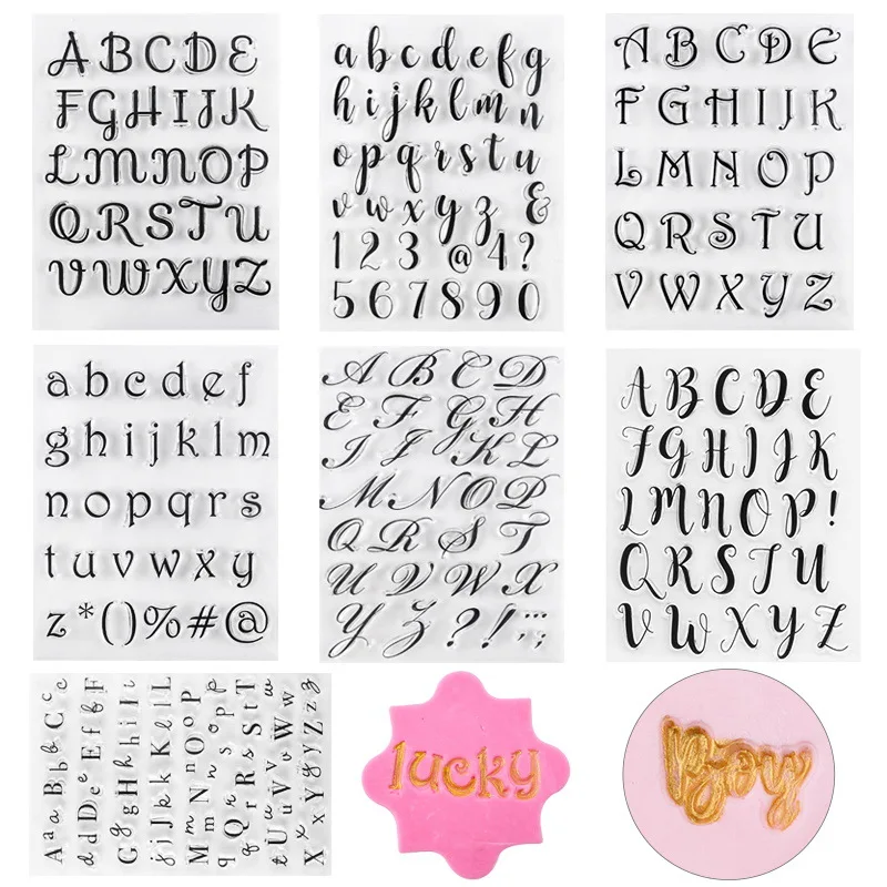 Stamps for Cookies Letters Cake Sweet Letters Stamp Decorating Tools Fondant Embossing DIY Alphabet Cutter Pastry Accessories