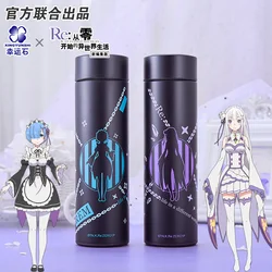 Re:Life in un mondo diverso da zero Re0 Anime Rem Thermos bottiglia d'acqua in acciaio Display a LED tazza di rilevamento della temperatura regalo