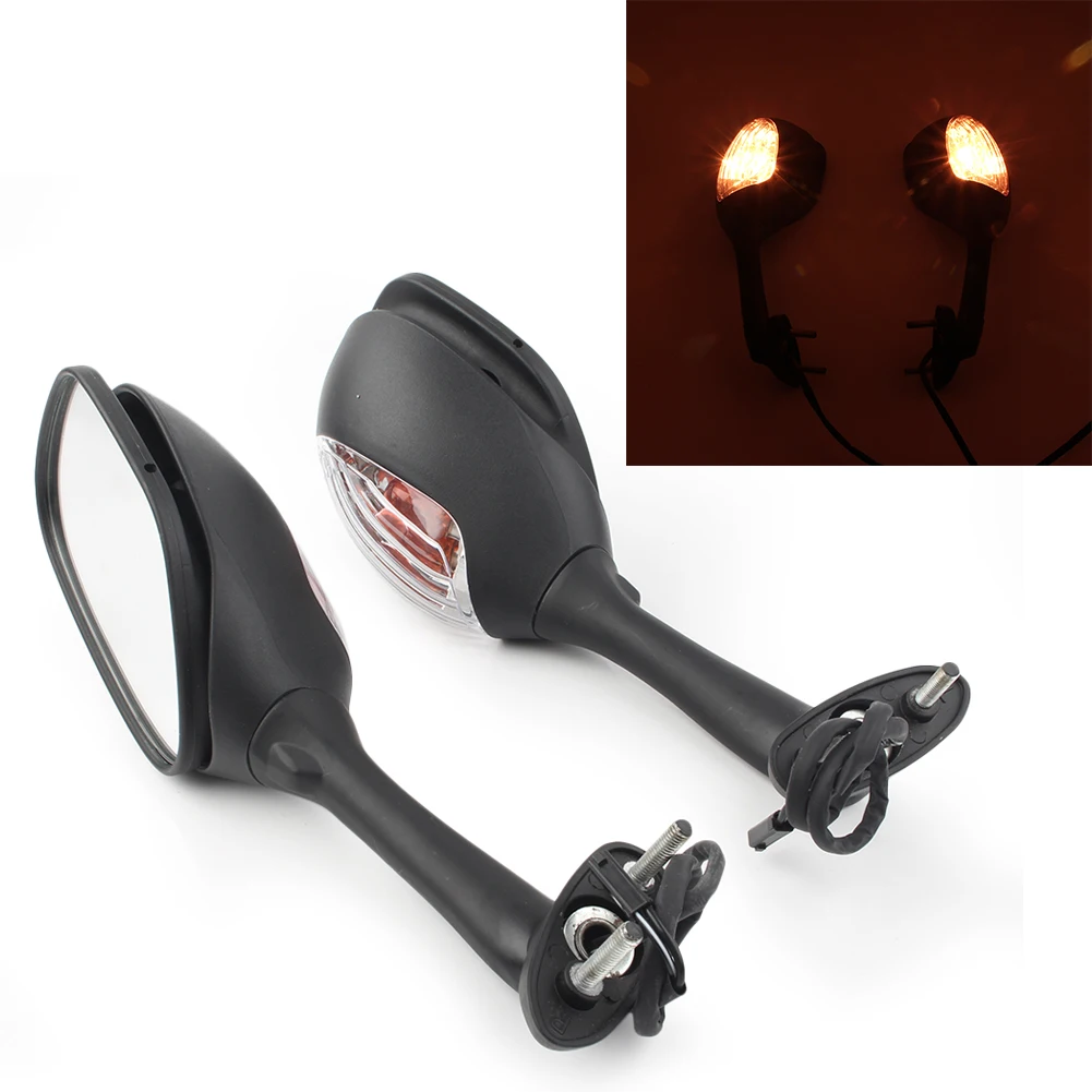 

Мотоциклетные зеркала заднего вида со светодиодной светильник кой для Suzuki GSXR600 GSXR750 2006-2015 и GSXR1000 2005-2015, 2 шт./комплект