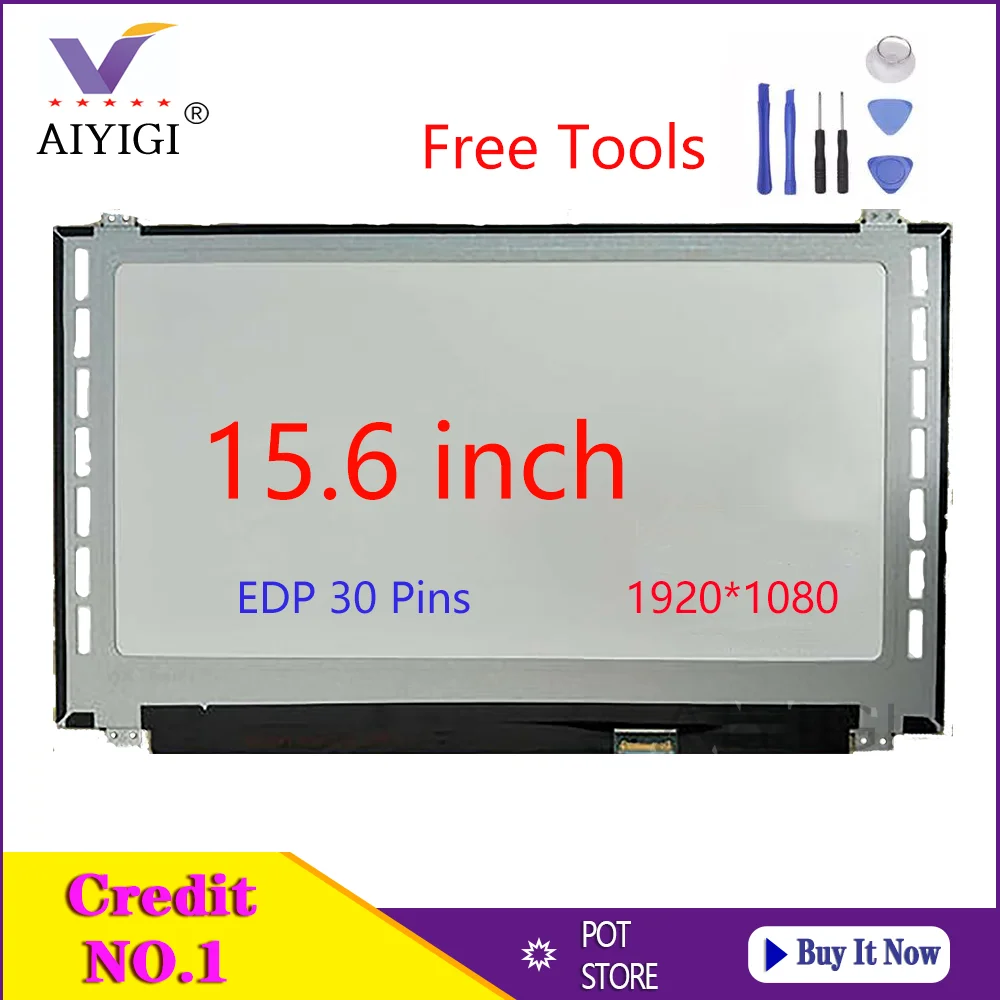 15.6 Inch Laptop LCD LED Screen N156HGE-EAB Rev.C1 C2 N156HGE EAB Matrix Display  FHD 1920X1080 EDP 30Pins Panel Replacement