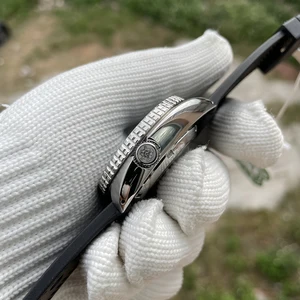 STEELDIVE Marka SD1972 45mm Safir Cam MH36 Hareketi Otomatik Kayış Siyah kadranlı saat Gün ve Tarih saatin en büyük satışlarından 12'si smael 1545-no. 12