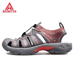 HUMTTO Womens Outdoor Sandals Summer Aqua Water Casual Flat Sandals Trekking Shoes Beach Shoes Breathable Open Toe Hiking Shoes