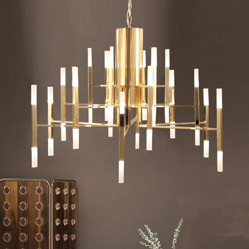 modern decor french chandelier Lighting for indoor home gold and black chandelier large Beroom Living room foyer chandelier