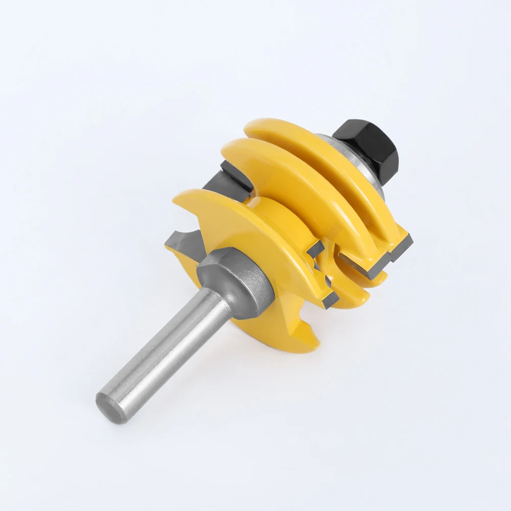 Imagem -04 - Lavie Peça de Roteador Reversível de mm 12 mm Shank Trilho de Porta de Vidro e Estilo Fresa de Madeira para Ferramentas de Corte 2