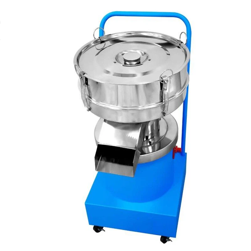 الكهربائية الغذاء غربال تهتز غربال صغير الفولاذ المقاوم للصدأ ماكينة الغربلة مسحوق الطلاء رذاذ ماكينة الغربلة 220 فولت 380 فولت