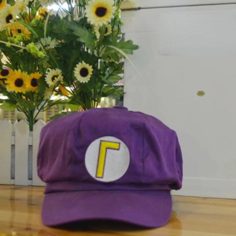 Anime-Spiel Super Luigi Brüder Cosplay Hut Kuppel Baumwolle achteckigen Hut Jungen und Mädchen lässig Baseball Hut Sonnenblende