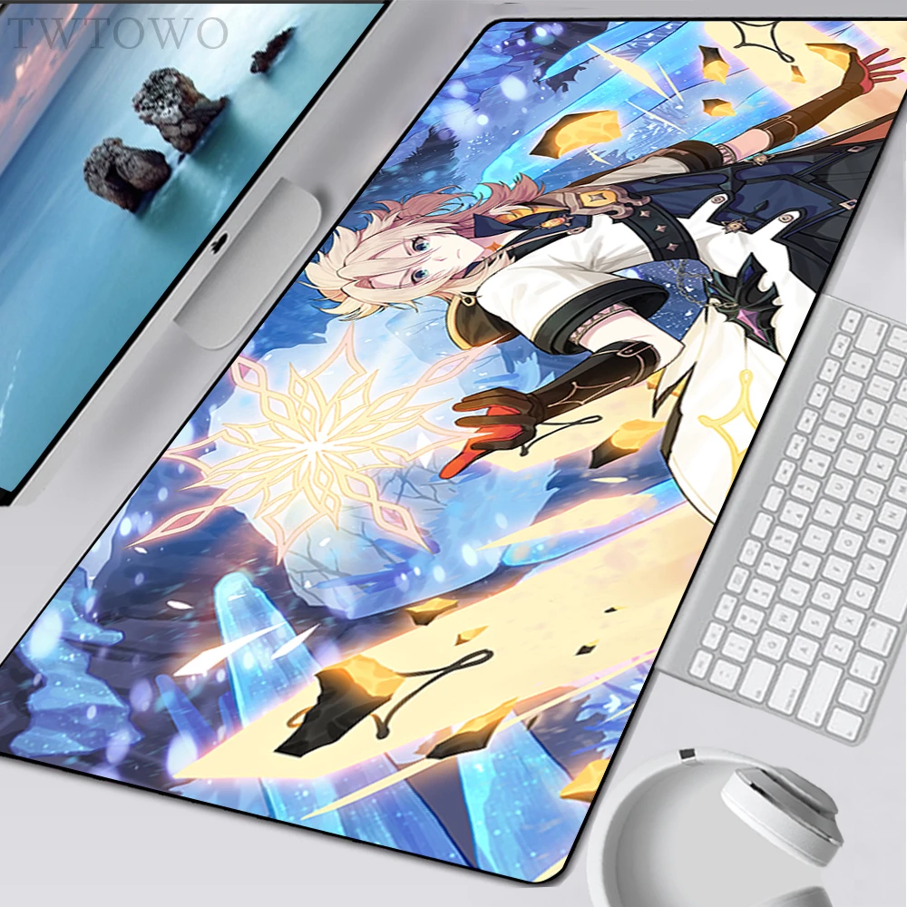 

Домашний коврик для мыши XXL, новый коврик для клавиатуры, коврики для мыши, настольные коврики Genshin Impact Albedo, коврик для ноутбука, противоскользящий Настольный коврик для мыши
