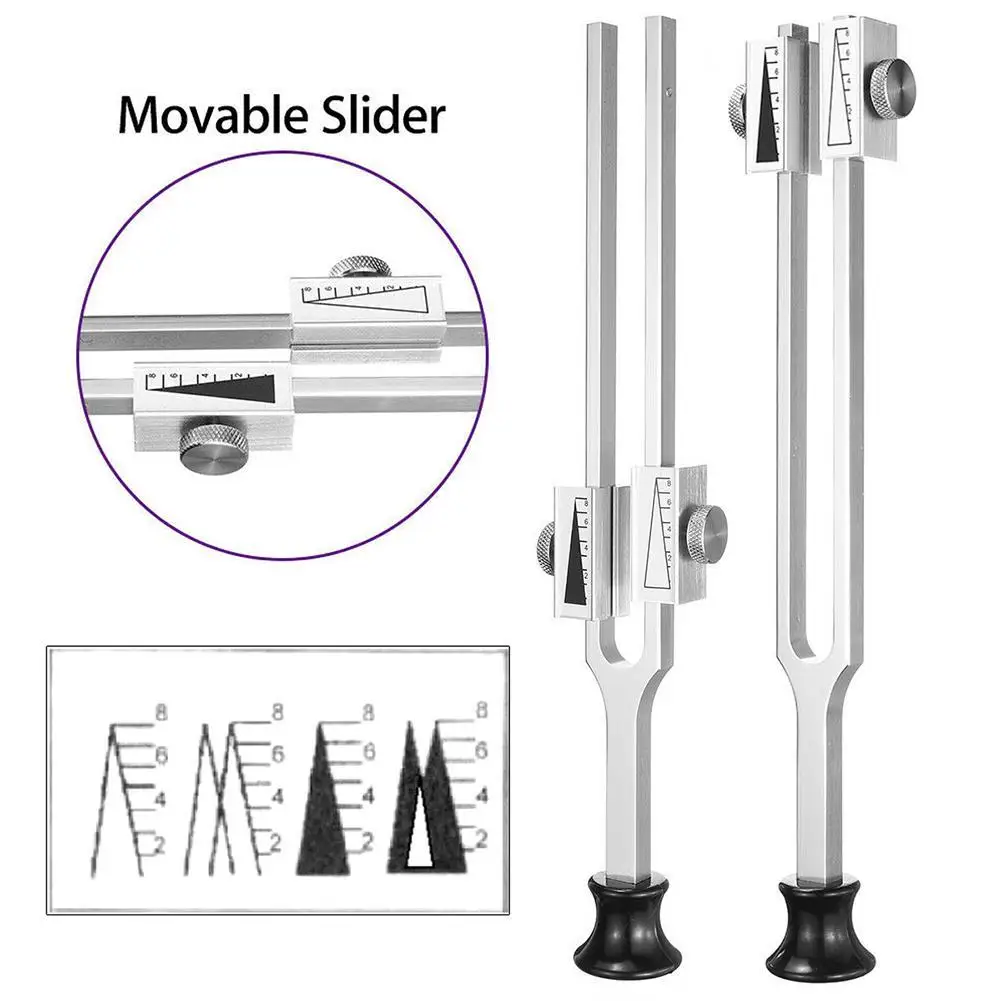 Tuning Fork Aluminium Alloy C64Hz C128Hz Adjustable Tuning Fork Neurology Diagnostic Tool Musical Instruments Accessories