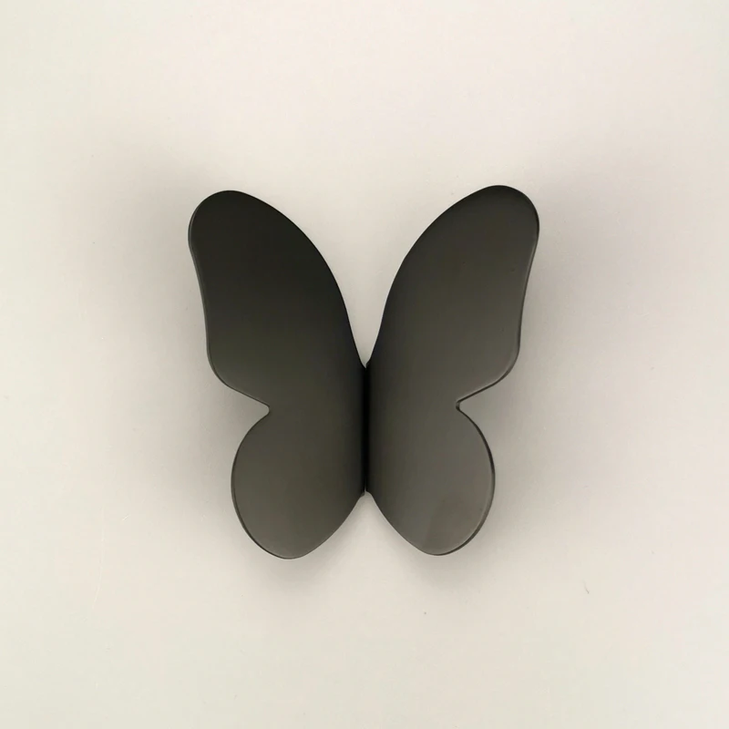 New 2Pairs European Brass Butterfly Furniture Handles Cupboard Wardrobe Drawer Kitchen Cabinet Pulls Handles & Knobs Brass/Black