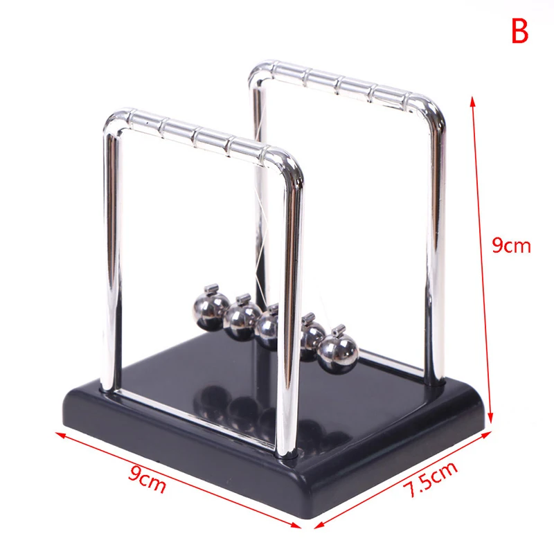 Crafts Newton\'s Cradle Desk Table Decor Metal Pendulum Ball Newton Ball Physics Science Pendulum Steel Balance Ball