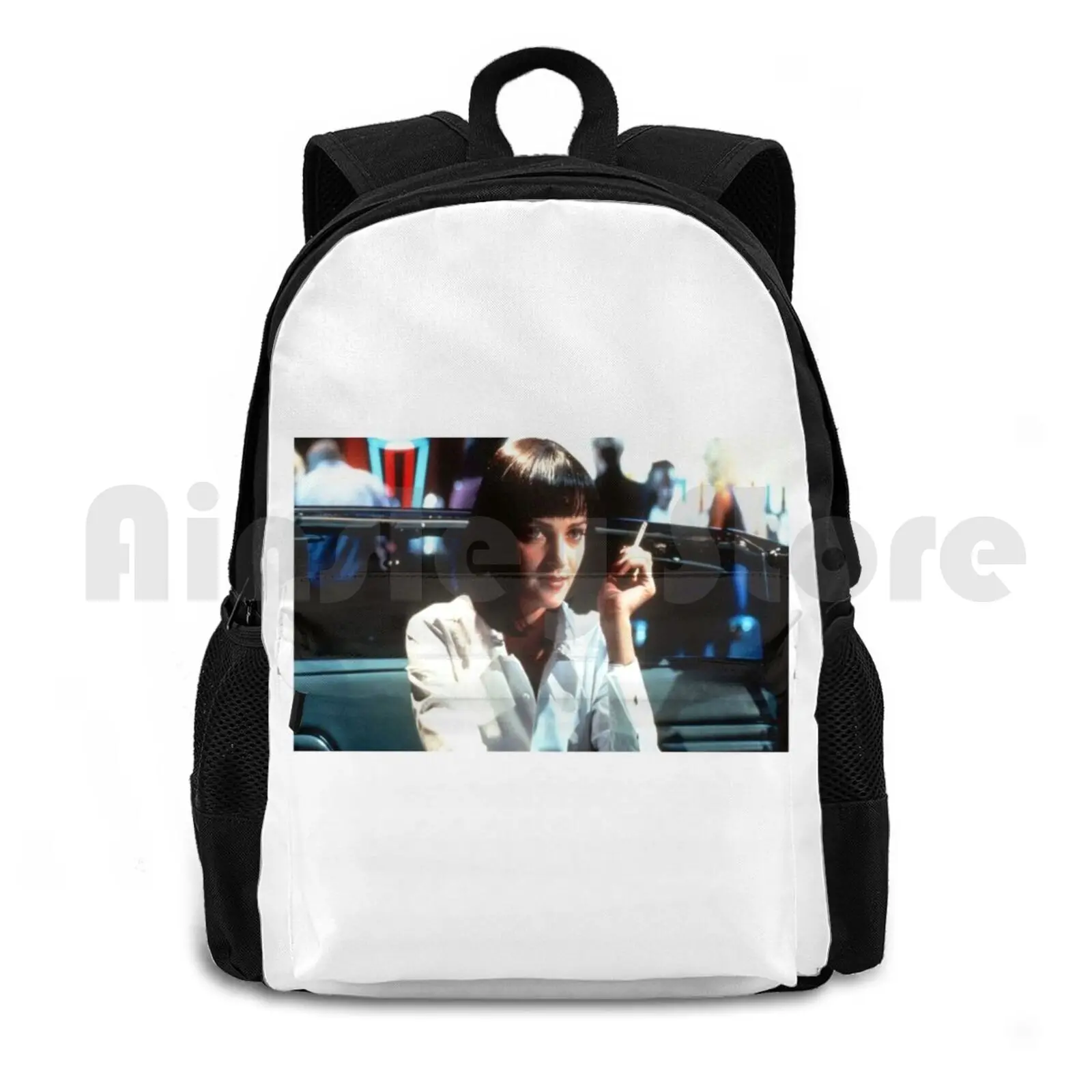 Mia Wallace Outdoor Hiking Backpack Riding Climbing Sports Bag Pulp Fiction Movies