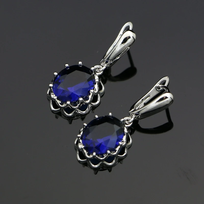 Women Fashion Cubic Zirconia Stone Mosaic Earrings Handmade Silver 925 Dangle Stone Earrings for Women Wedding Dropshipping