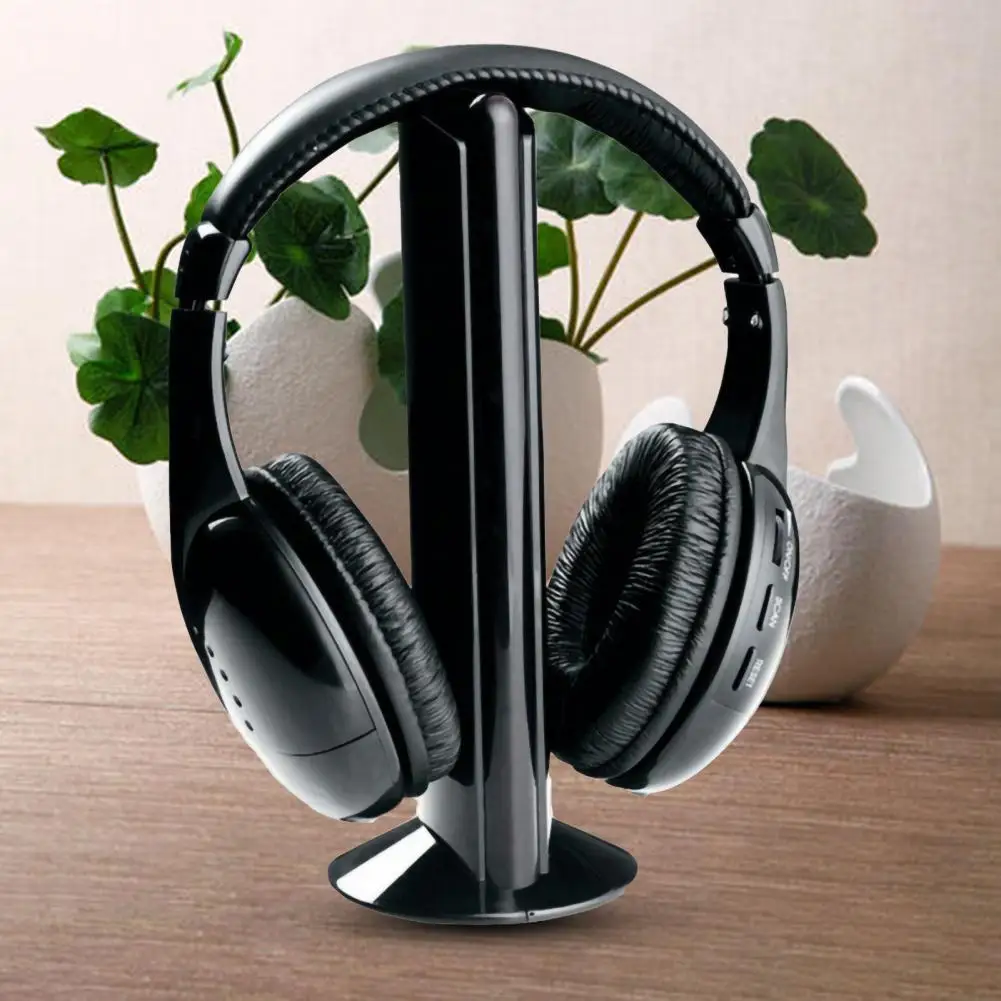 Wireless Headphone Durable TV Headset Lightweight Stereo Sound  Practical PC TV Headphone Transmitter