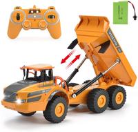 RC Truck Dump Truck RC Articulated Hauler with 120 Min Rechargeable Battery RC Toy Construction Truck for Adults Kids