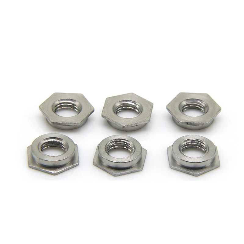 20pcs Stainless Steel Flush Nuts M5x2.3mm M6x3.0mm Standard Riveted Parts Flush Insert Nut