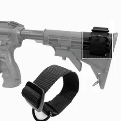 2pcsmilitary airsoft tático buttstock sling adaptador rifle estoque arma cinta arma corda cintas cinto arma acessórios